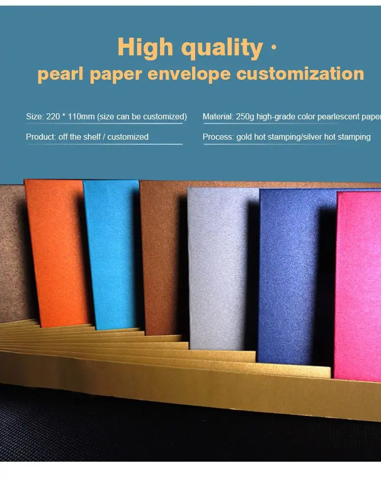 Vintage Cheap Fancy Paper DL Size Folder Envelope Custom Greeting Card Envelope Gift Card Envelope