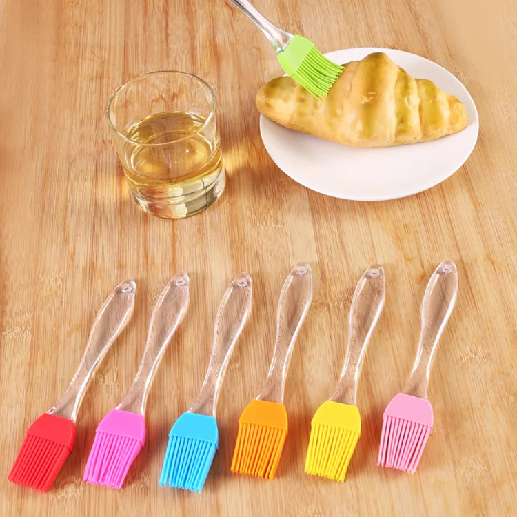 Silicone Oil Brush Soft Pastry Brush Portable Kitchen Dish Brush