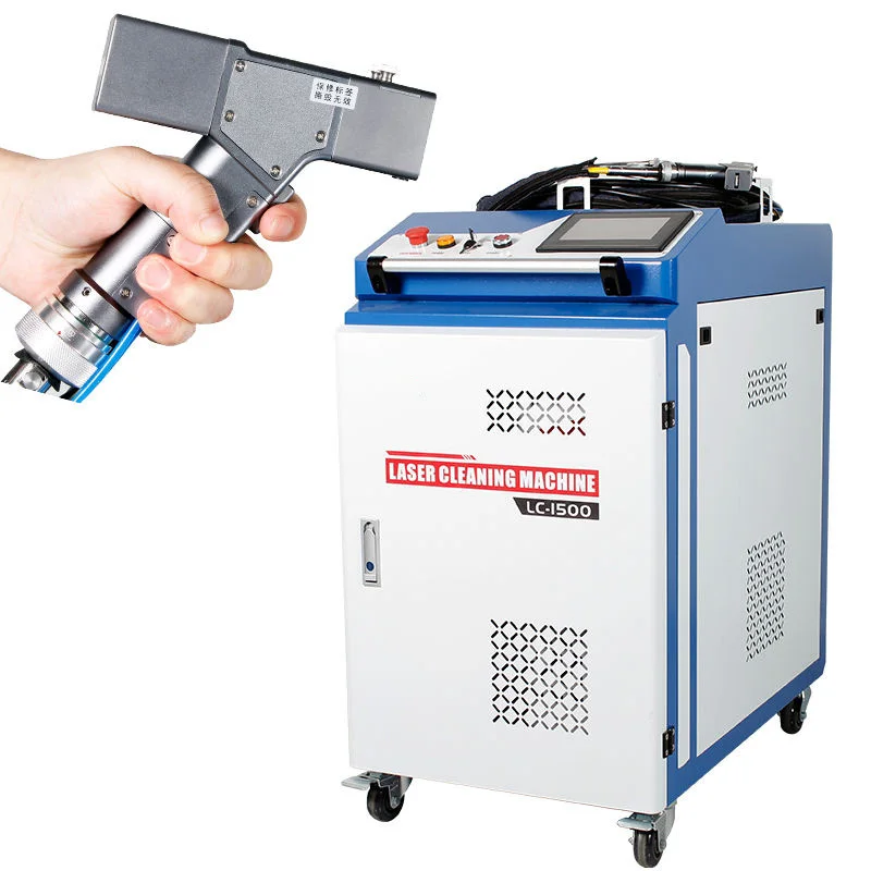 KEYILASER Rust Paint Oil Pollution Removal 1500W Portable Factory Supply Continuous Fiber Laser Cleaning Machine
