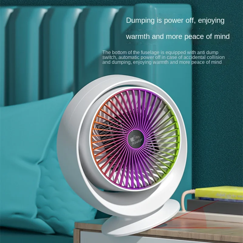 Amazon Top Sale 220V PTC Table Heater Fan Radiator With Projection Lamp Hand Warmer Rechargeable Household Accessory