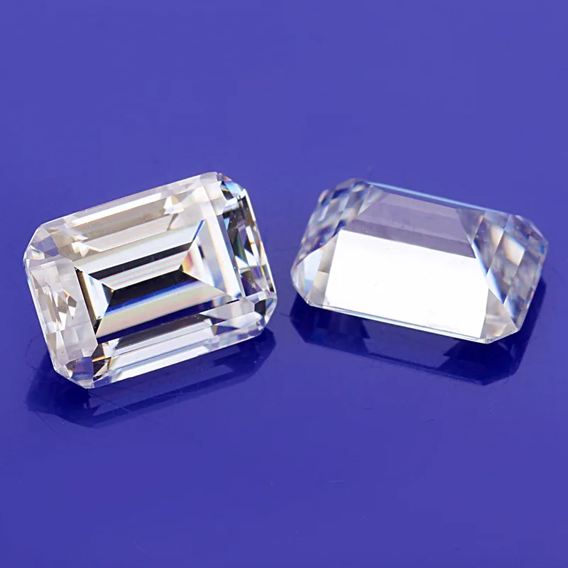 Moissanite emerald cut DEF synthetic gemstone manufacturers Moissanite loose stone lab grown diamond emerald cut