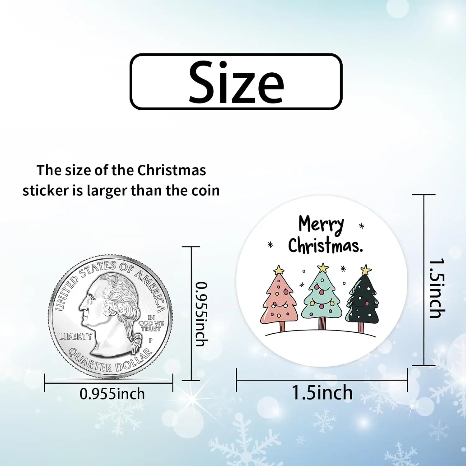 Festive Christmas Stickers Roll Christmas Sticker Roll for Merry Christmas Decorations Waterproof Adhesive Stickers