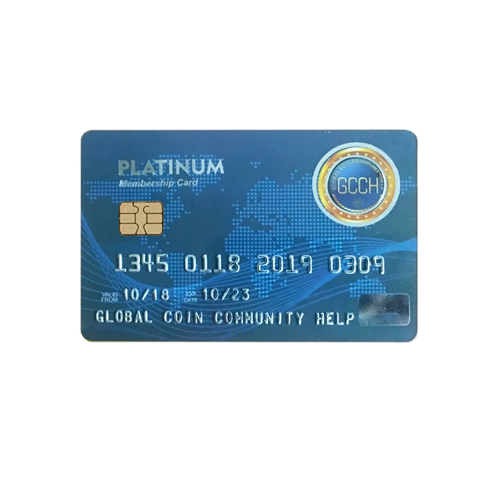 Custom logo name contact number and email id information printed amazon gift cards pvc  id card with chip