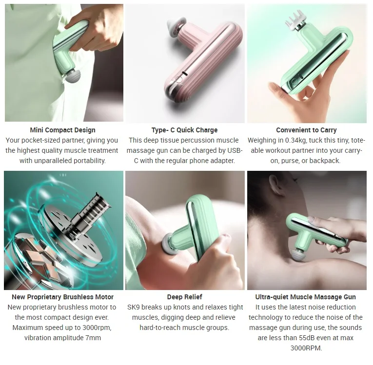 2023 New Arrivals Silicone Massager Body Massager Fascia Gun