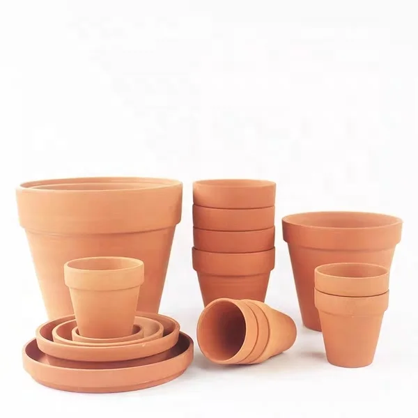 10 Pack Mini Terracotta Bulk Pots Uncoated  Clay Pots Ceramic Succulent Mini Cactus Plant Pot for Home Living Hotel Room Indoor