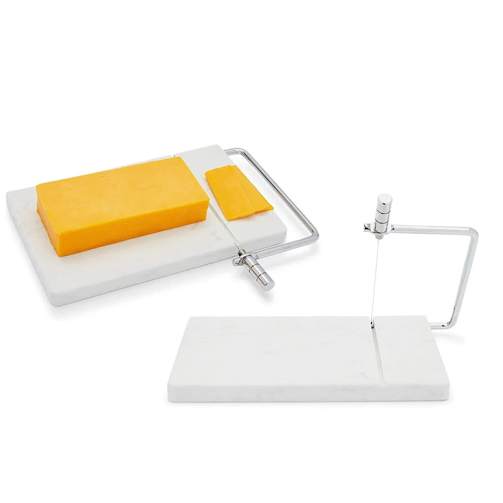 Marble Board  with Stainless Steel Handle Cheese Egg Slicer for All Types of Cheese Tools