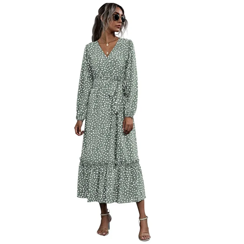 Vestidos Bulk Clothes New Arrival Dresses Women Classic Midi Dress Women Casual Dresses Women Printed