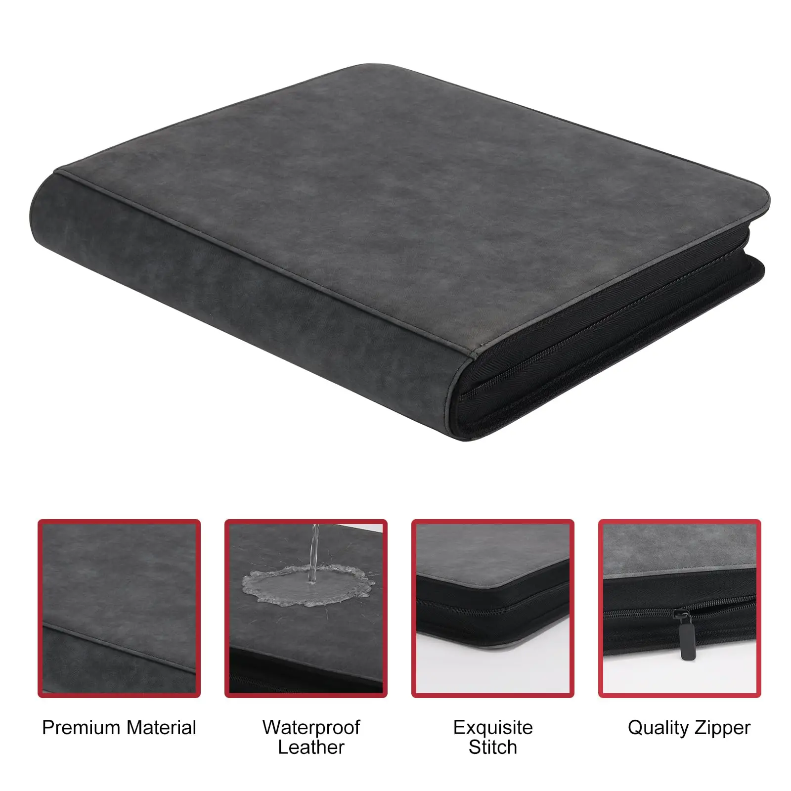 Custom Card Binder 9 Pocket Zipper Card Binder Photo Pokemoned Toploader Trading Baseball Card Album