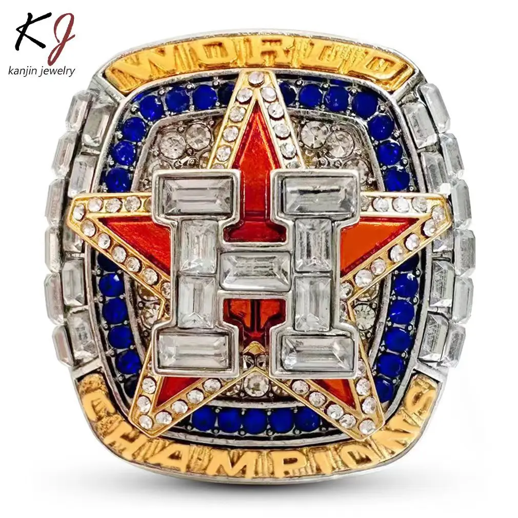 2022 MLB World Seres Houston Astros Championship кольцо из нержавеющей стали ювелирные изделия Принцесса огранка бриллиант 18K покрытие свадебный подарок