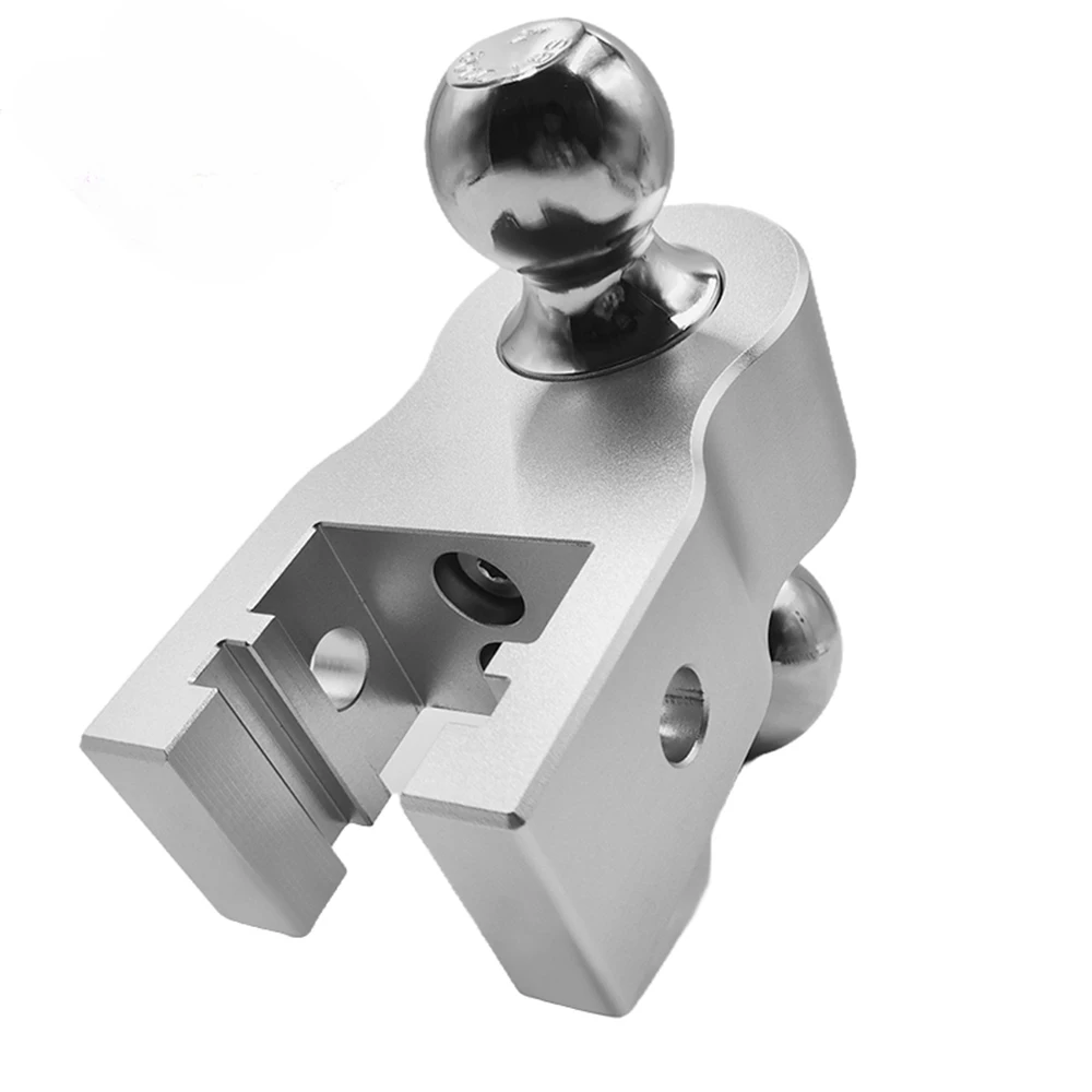 Aluminum Alloy Adjustable Trailer Hitch 6 Inch Drop Hitch Ball Mount Fits 2-Inch Receiver with Two Anti-Theft Pins Locks