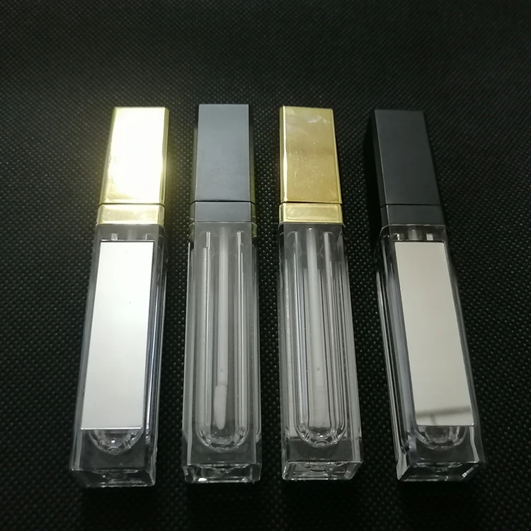 
custom private label lip stick packaging makeup luxury clear 10 ml led lip gloss tube 
