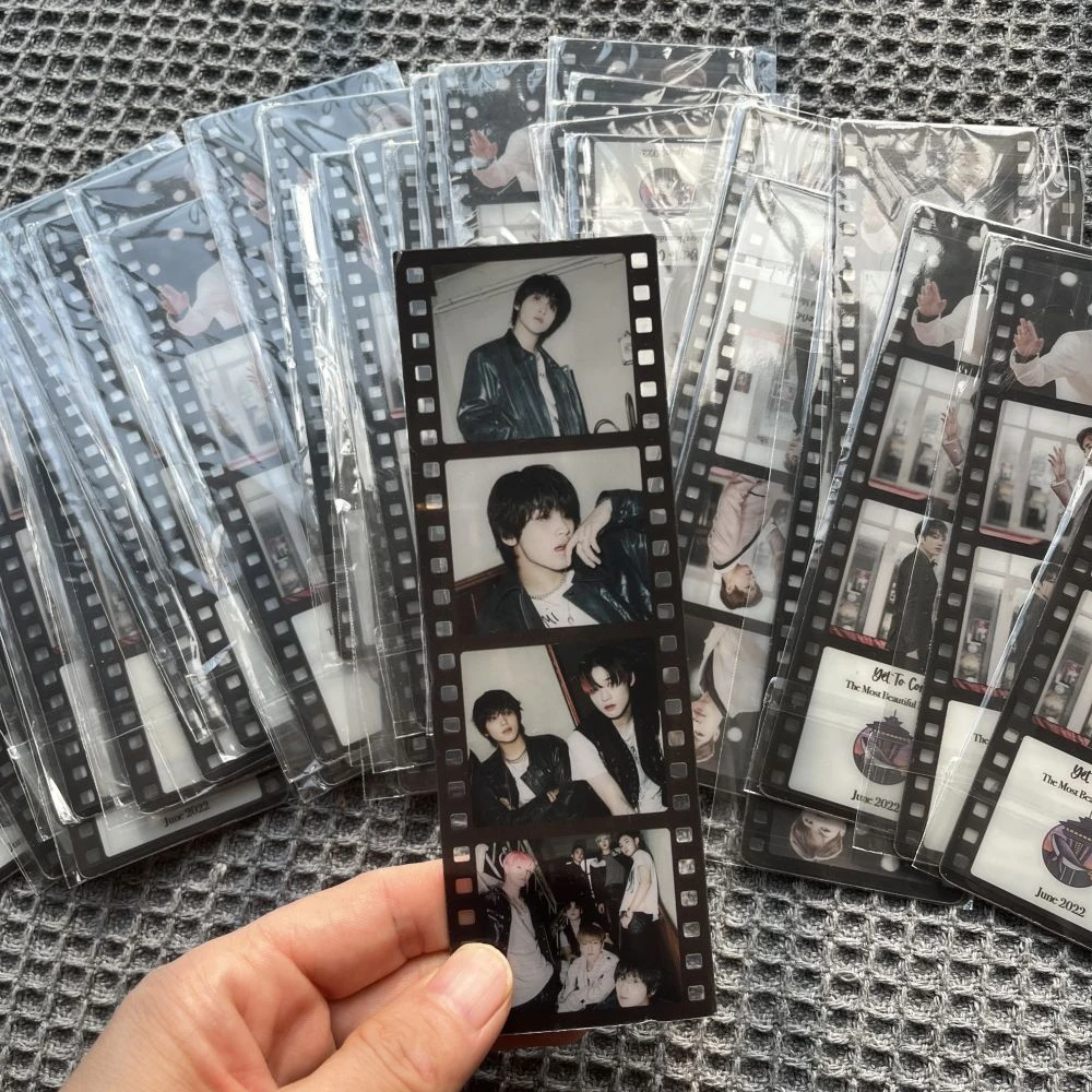 Оптовая продажа, пластиковая прозрачная полупрозрачная Закладка, пользовательская печать Kpop, фотографическая пленка для фотосъемки в подарок