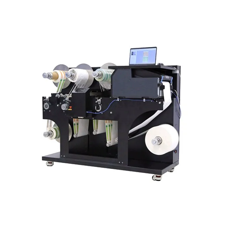 Best Price Paper Roll Label Printer Rotary Die Cutting Slitting Rewinding Machine For Sale