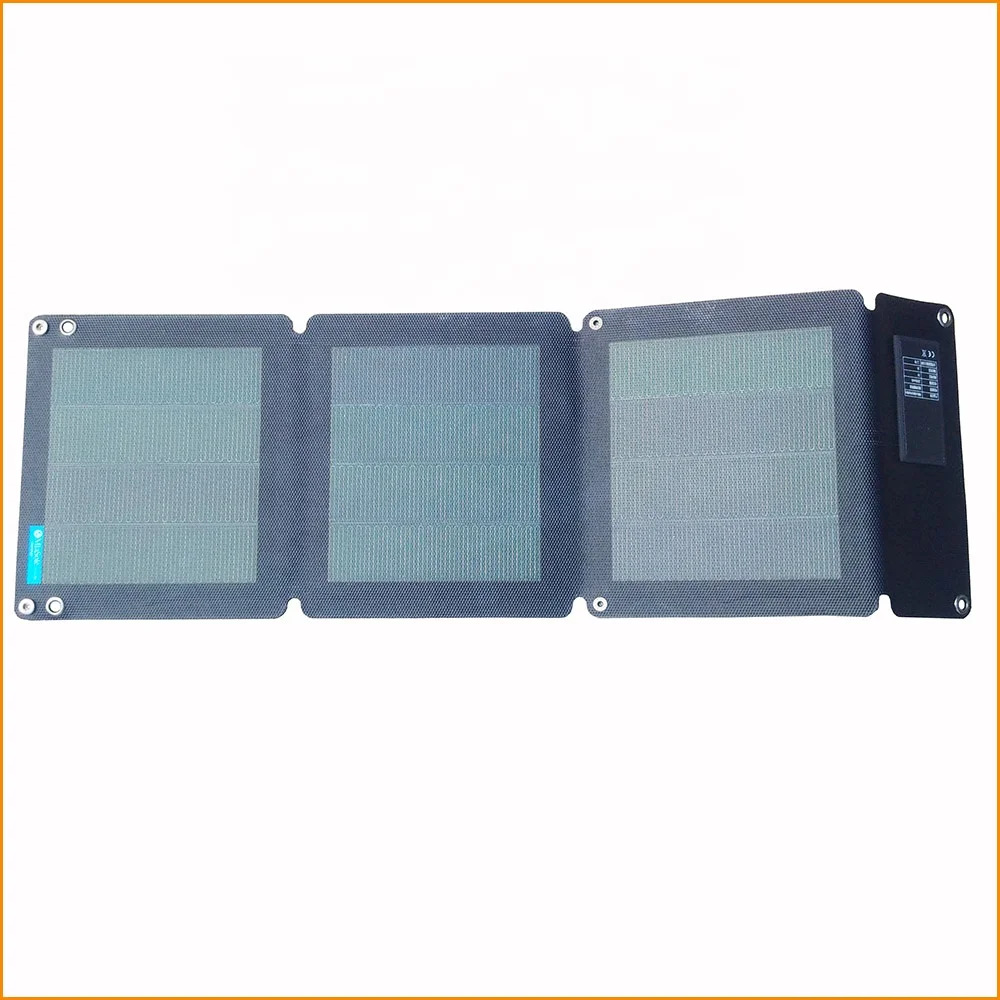12W portable mini foldable outdoor 18V Solar panel cell with CIGS cells for phone charging high efficient