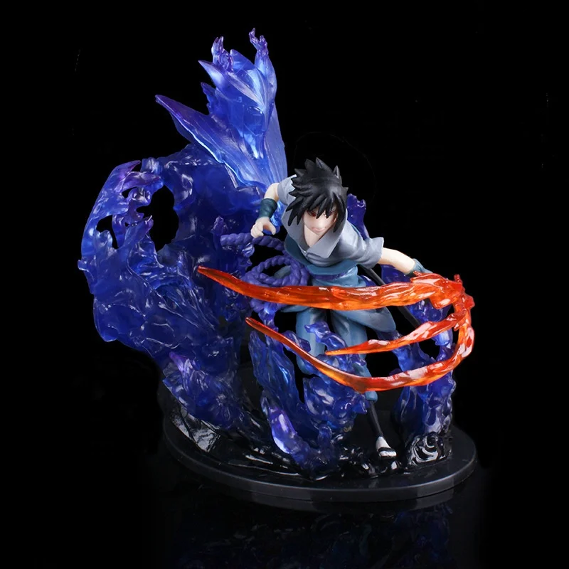 Wholesale Japanese Anime Narut Cartoon flame Uchiha Itachi Vinyl Figure Model Anime Action Figure Toys children 21cm PVC  gifts
