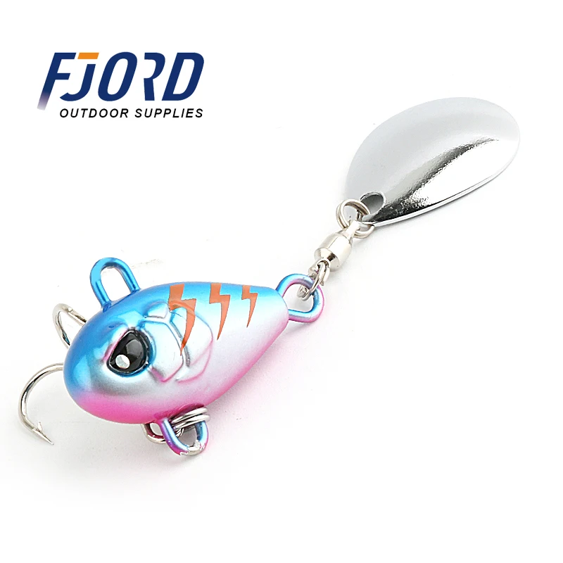 FJORD Customized Lead Metal lures 7g 10.5g 14g 21g Rotating VIB Spinner for Long Casting jigging lures