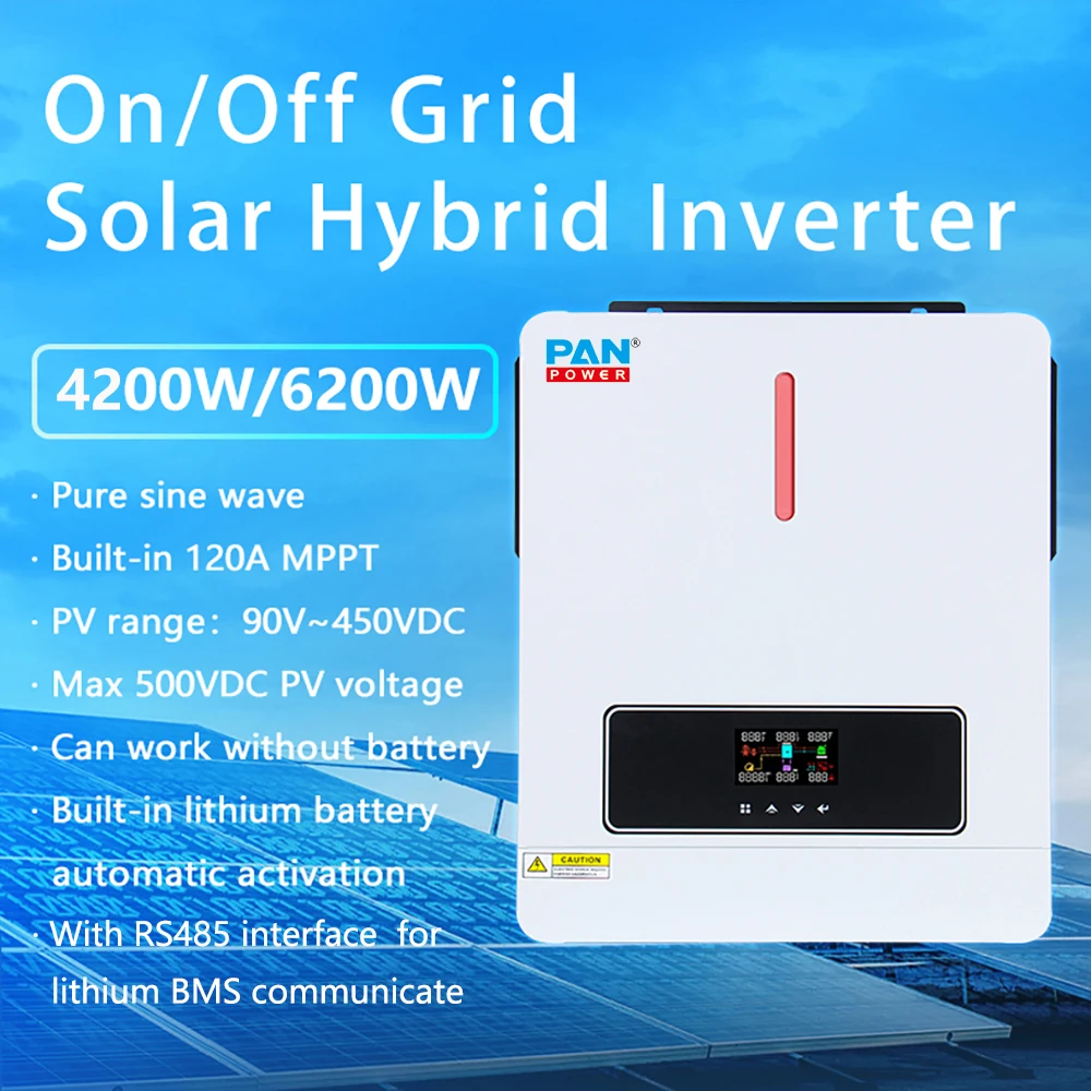 Inverter and Controller All In One 3KW 3.6KW 6KW 6.2KW Off Grid Hybrid System Solar Inverter With MPPT