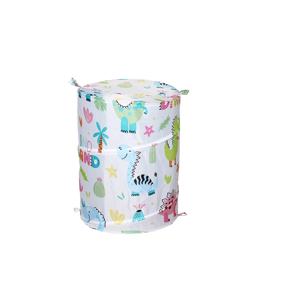 Лидер продаж, Складная Водонепроницаемая портативная корзина для белья из ткани с изображением мультяшных животных, динозавров