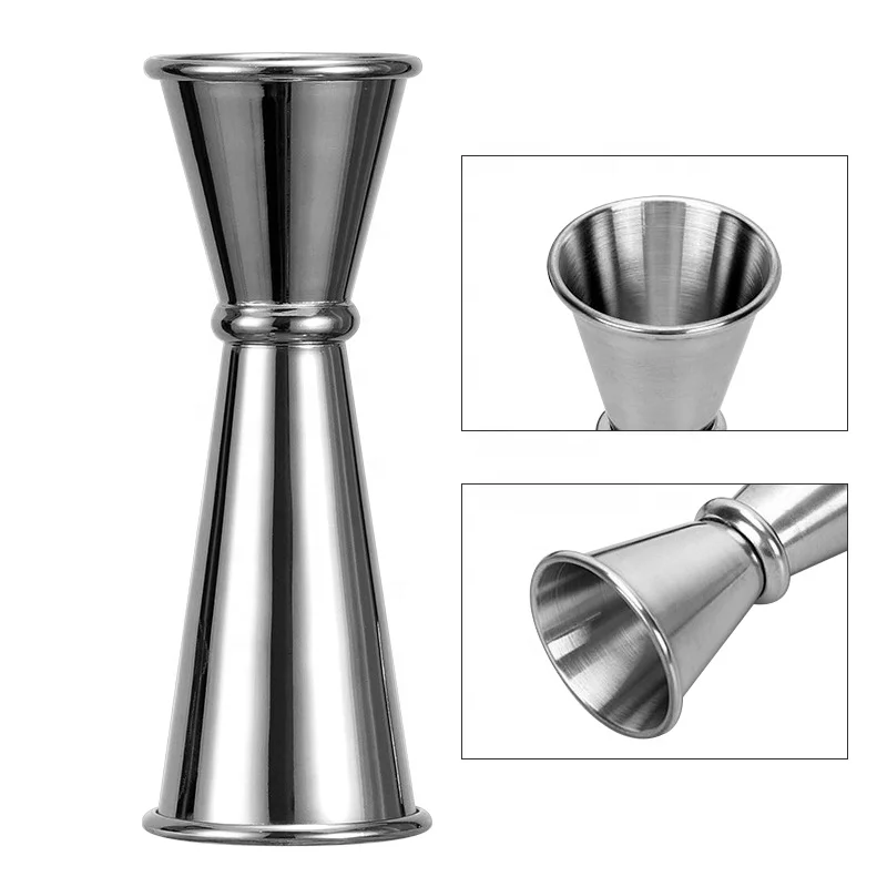 Amazon Whisky Gin Rum Vodka Stainless Steel Copper Gold Gun metal plated Japanese double Side Cocktail Bar Jigger