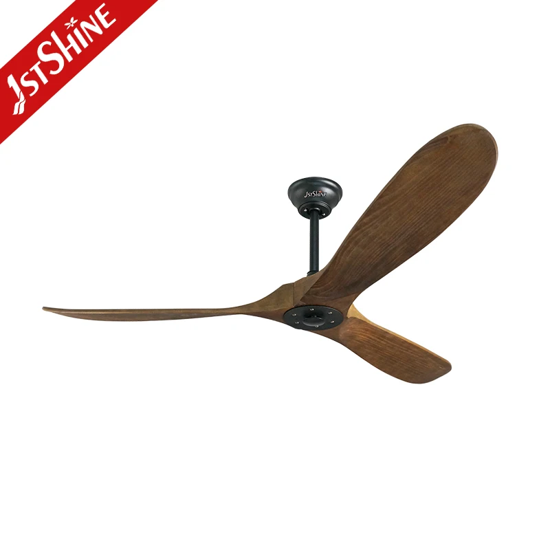1stshine ceiling fan energy 220 volt saving automatic propeller 3 wood blade ceiling fan with remote control