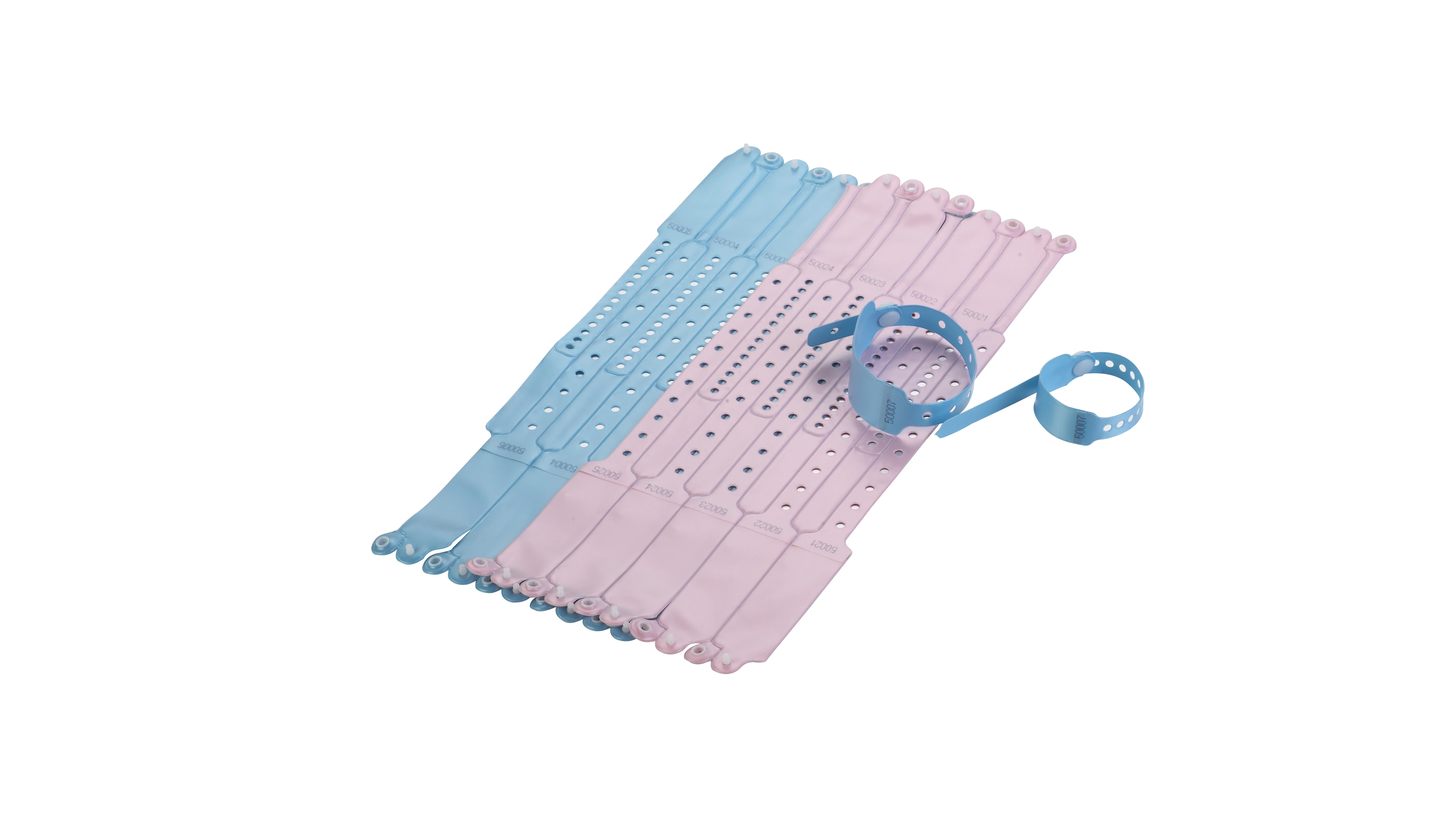 Waterproof Soft Plastic Medical Patient Id Band PVC Material Mother Baby Card Medical Wristbands for Hospital