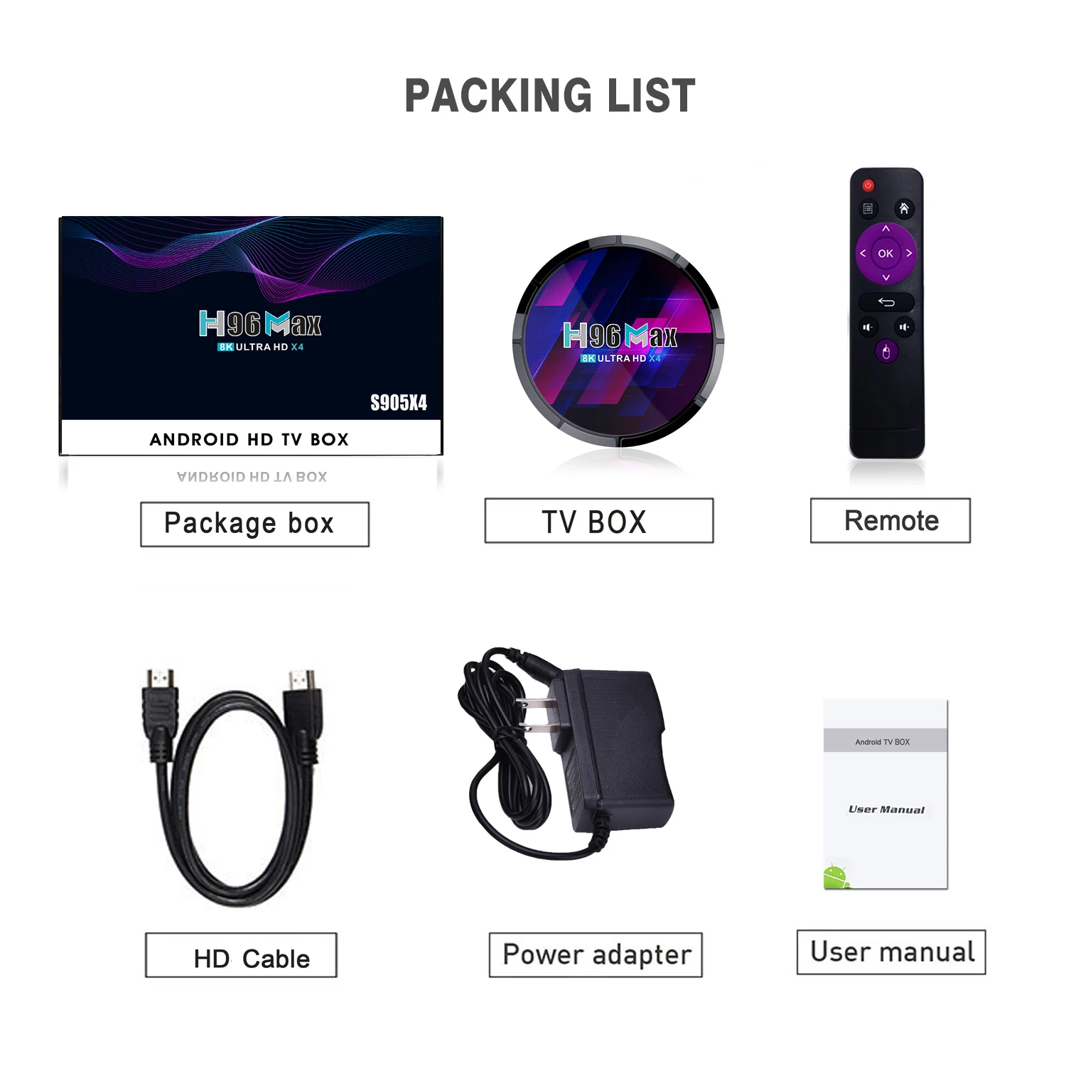 New Arrival Amlogic S905X4 Android 10 Quad core dual wifi box tv for televisor samsung 55 pulgadas