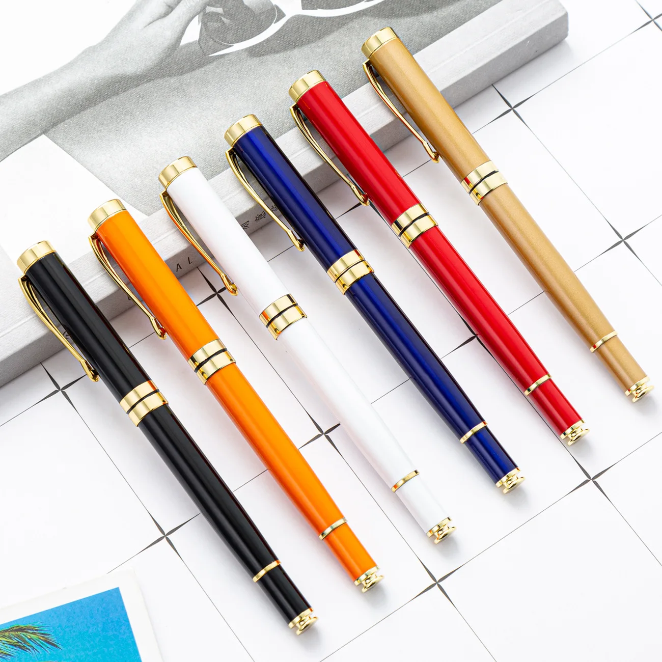 New Product Gift Roller Ball Pen Customized Logo Luxury Sign Pen
