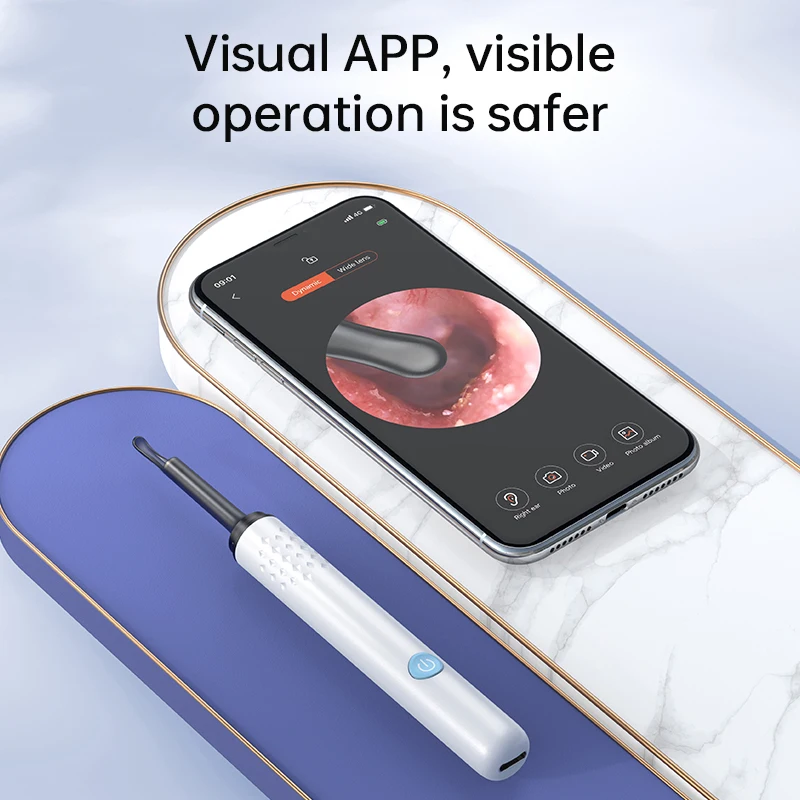 N3 New Portable Wireless Smart Visual Ear Cleaner Otoscope With Light Earwax Removal Kit