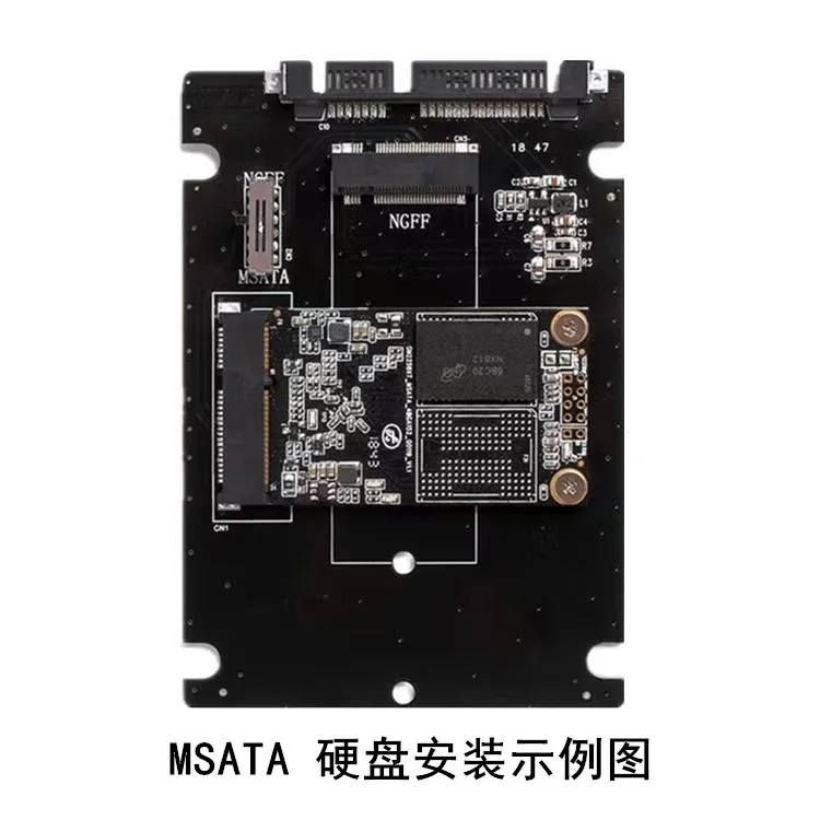 Конвертер M2 mSATA в SATA SSD на SATA3 адаптер