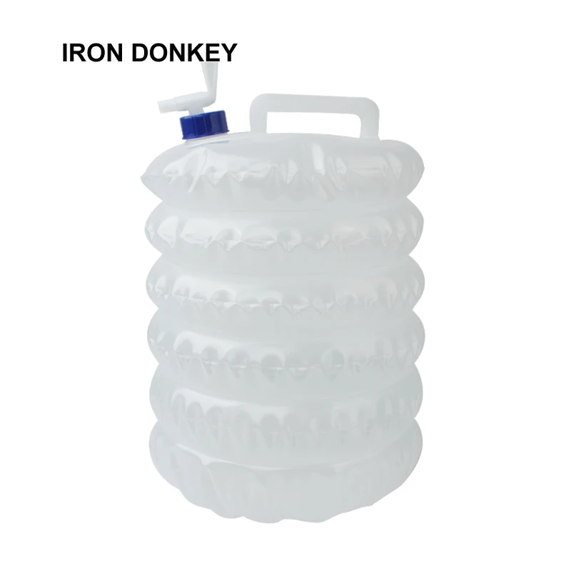 IRONDONKEY 10 л наружное выдвижное ведро контейнер для питьевой воды ног с краном складной походный мешок