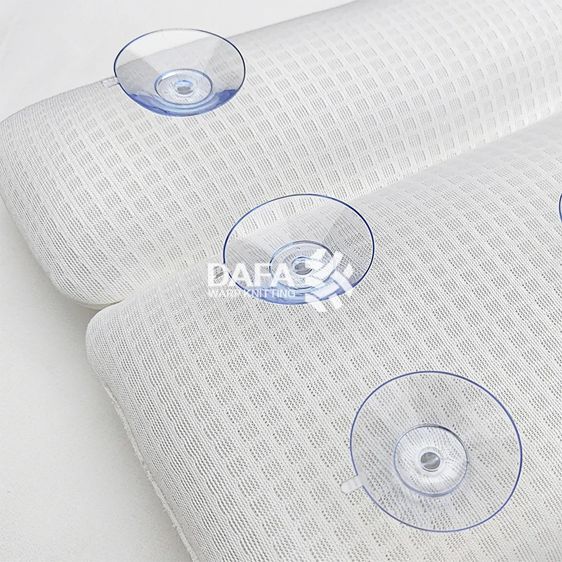Spa 3D breathable net bath room non-slip bath pillow bath pillow cushion pillow Suction Cup