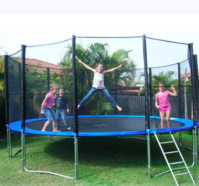 Распродажа от производителя, дешевый фитнес-батут для детей на открытом воздухе, 16 футов, 14 футов, 12 футов, 10 футов, детский игровой парк