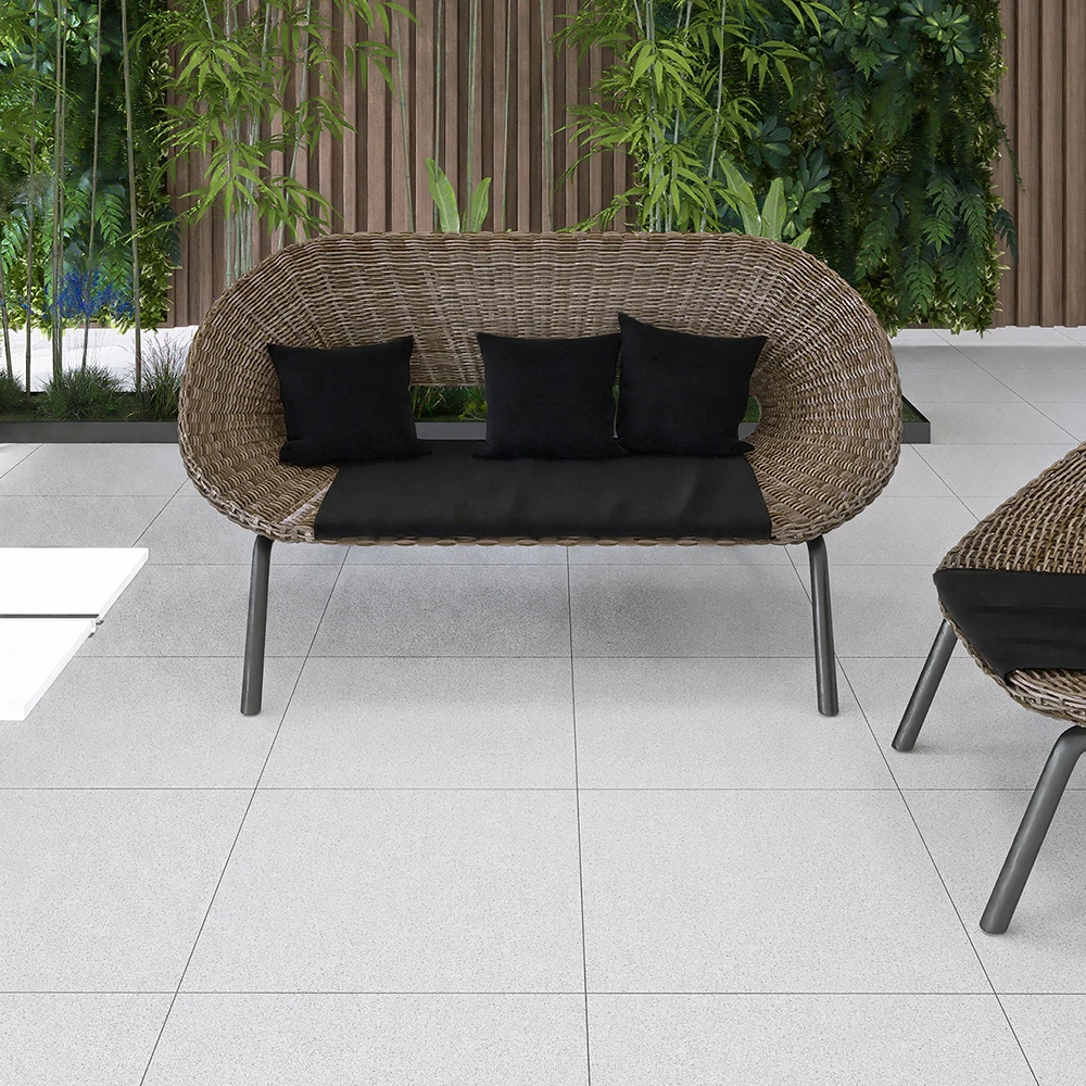 Modern Design Flamed Granite Paving Stone Dry Hanging Indoor Outdoor Use Villas Hotels Granite Tile 600*600mm