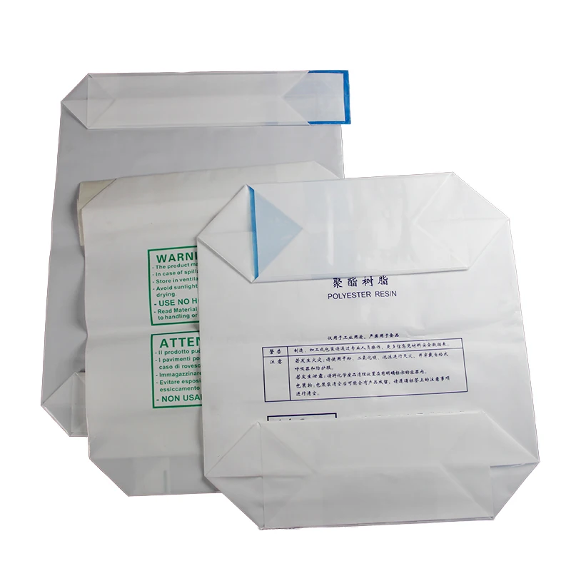 
25kg 50kg laminated plastic pe valve cement bag 