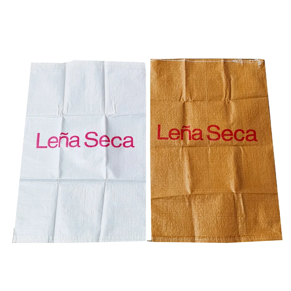 custom printed white pp woven bag polypropylene raffia sack for rice flour corn grain maize fertilizer packaging 25kg 50kg 100kg