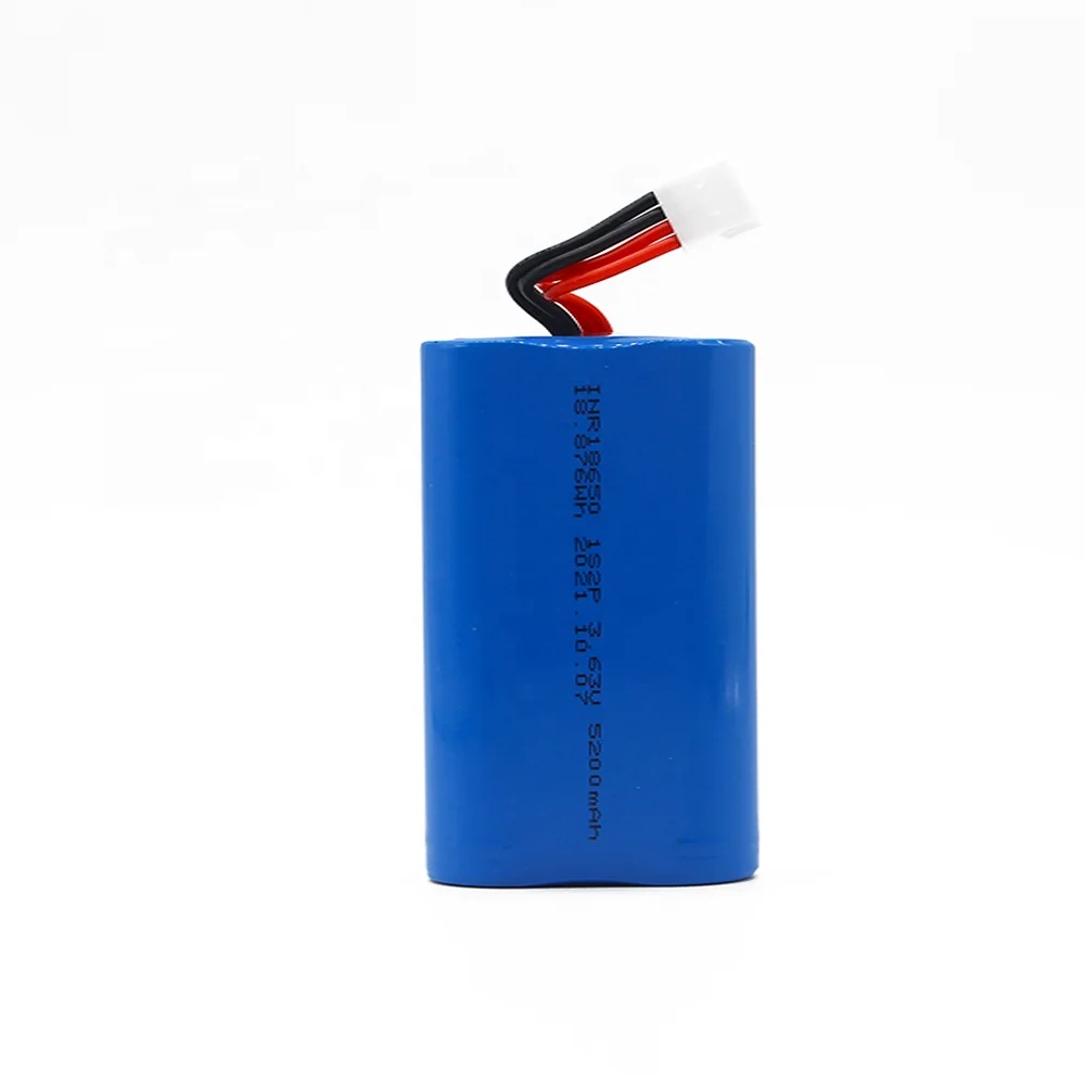 High Power Manufacture Direct Selling 18650 5200mAh Battery Pack for Electronics Products