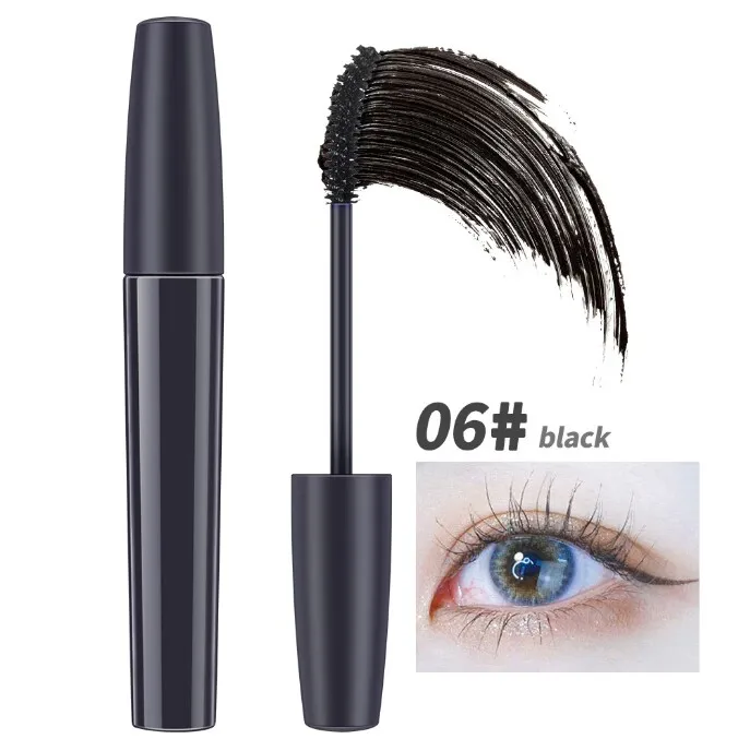 6 Colors Mascara Quick Dry Mascara Custom Logo Vegan Waterproof 4D Fiber Lash Makeup Cosmetics Mascara