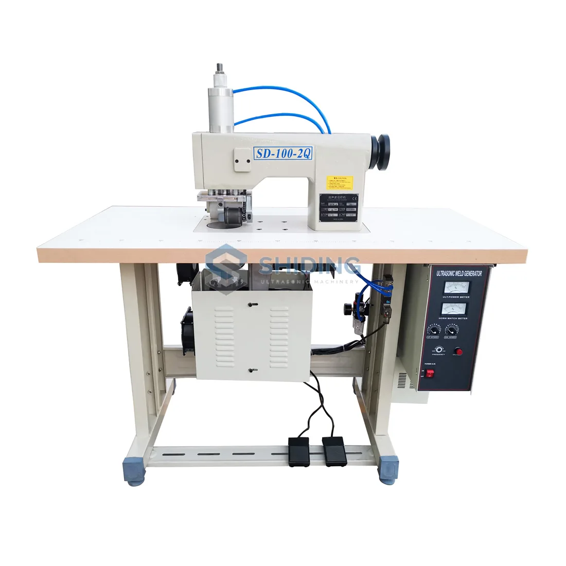 Ultrasonic Cover Stitching embossing cutting Sewing Machine SD-100-2Q