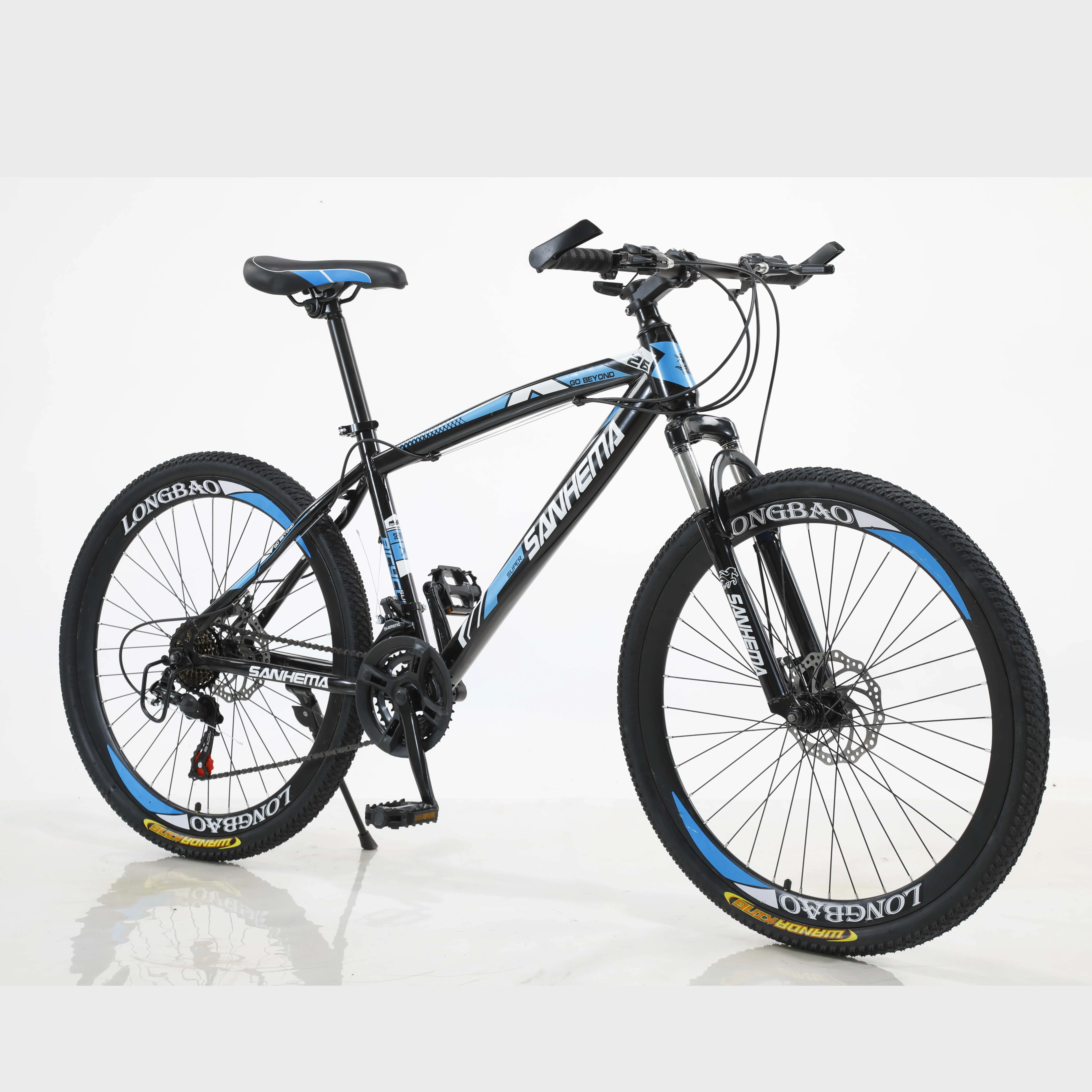 24 26 27.5 Inch 21 Speed Disc Brake Folding Steel Mountain Bike 24 Hour Manufacturer Warranty
