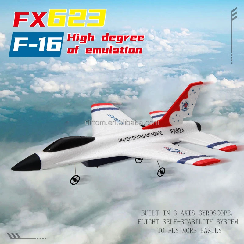 F16 USAF Rc War Airplane FX623 2CH 3Axis Gyros EPP Foam Fighter Glider Airplane Toys