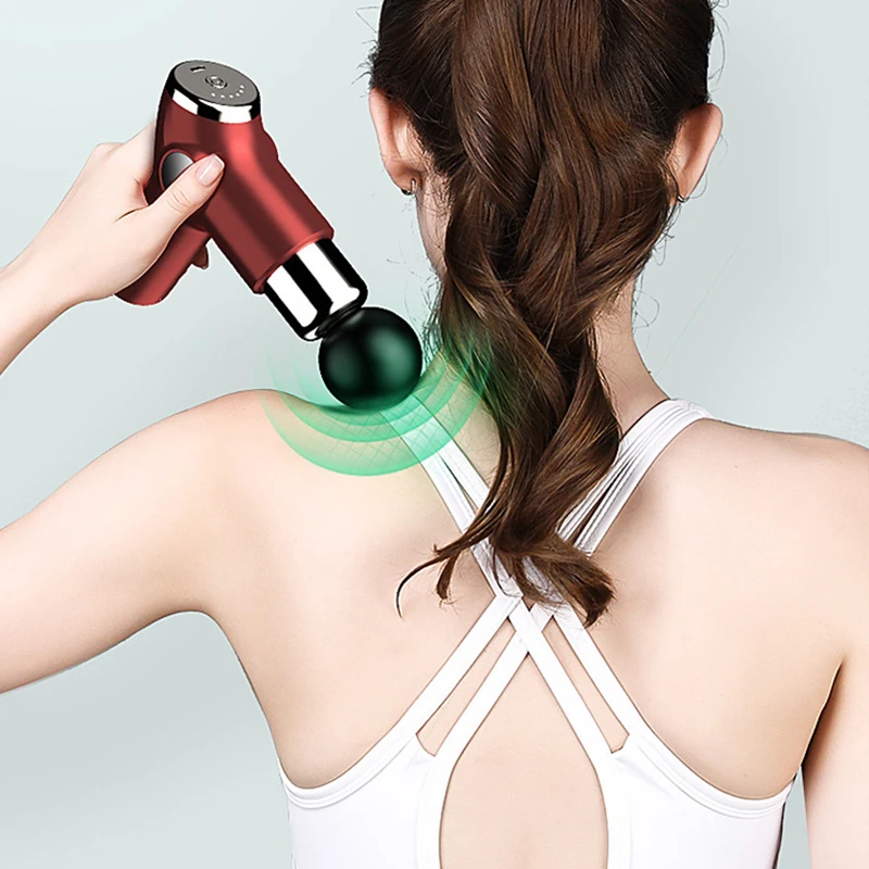 New Fascia Gun Electric Massager Relieve Muscle Massage Gun USB Charging Mini Fitness Impact Waist