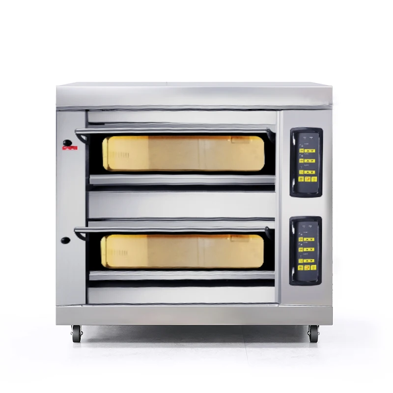Commercial Deck Bakery Cake Bread Baking Gas Pizza Oven Price For Sale