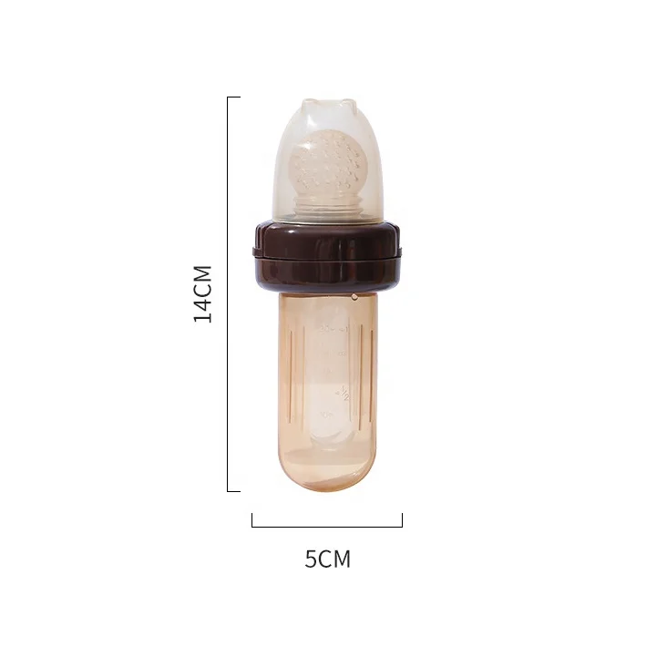 Portable Baby Feeding Spoon Fresh Fruit Food Feeder Baby Food Feeding Pacifier Silicone Baby Fruit Food Feeder