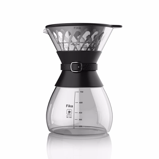 HOMEZEST HP6100 Glass Pot Pour Over Coffee Machine High Borosilicate CAR CB Ce Outdoor Hotel Drip Coffee Maker Household ROHS GS