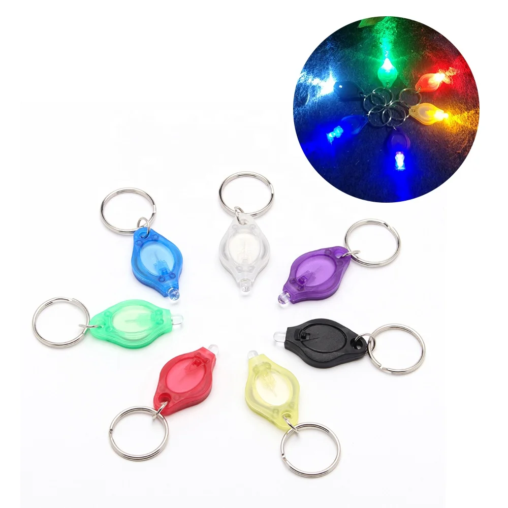 
UV Led Keyring Light Flashlight Key chain light Wholesale 2020 Giveaways Keychains Custom Logo Flashlight Led Keychain Light 