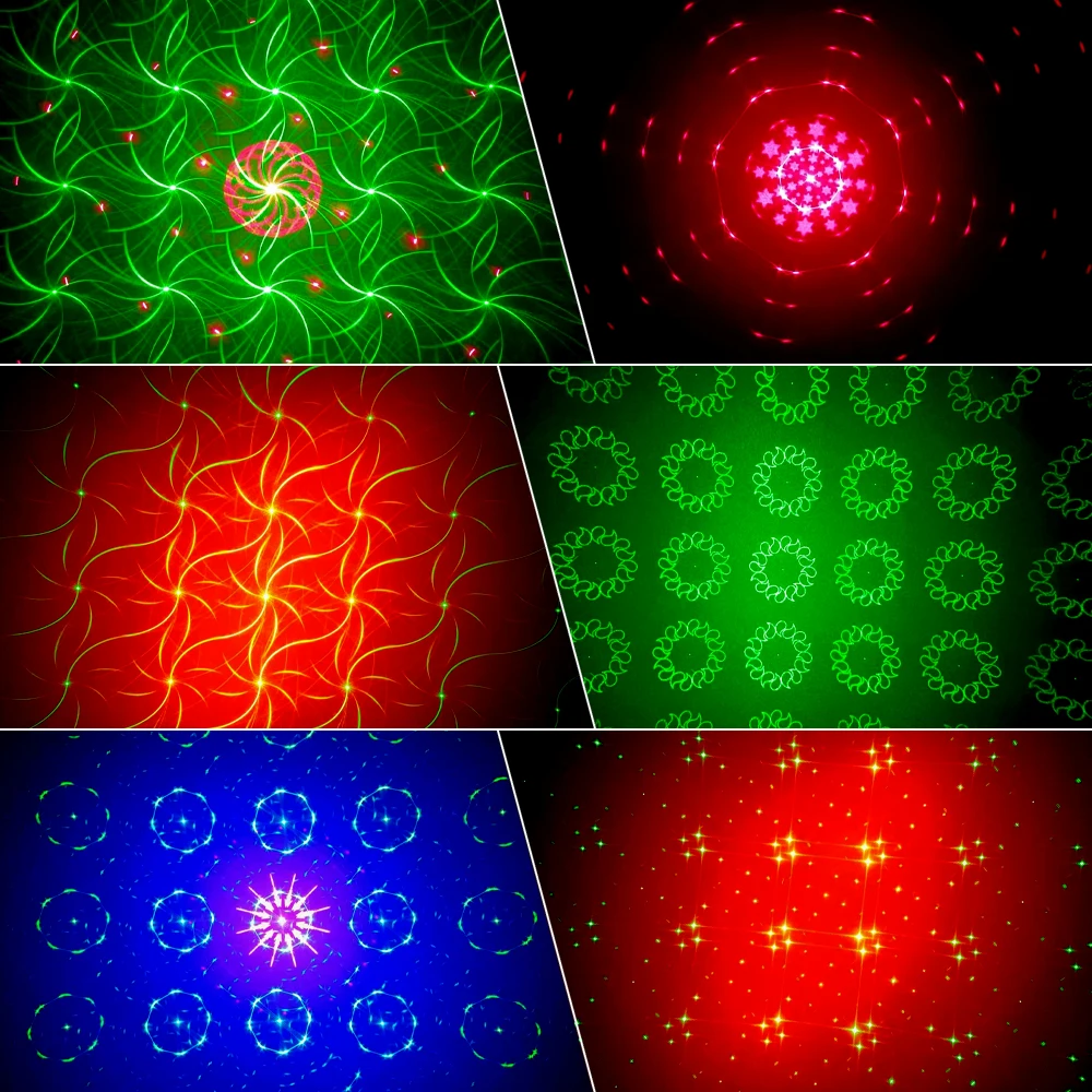 Mini With Tripod 10W Sound Control Dual RGB Led Laser Light Party Projector Lights DJ Laser Light