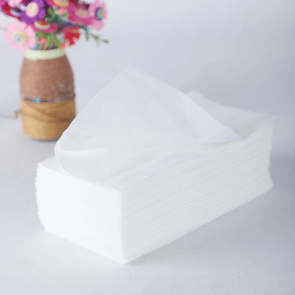 Quick Dry Disposable Spa Facial Paper Non-Woven absorbent Cleansing Face Towel