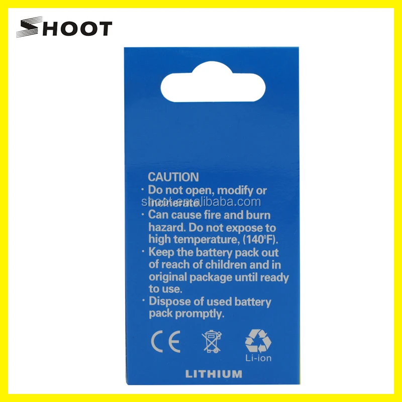 
Shoot hot sales Rechargeable Li-ion Battery for Xiaomi yi 2 4K camera 