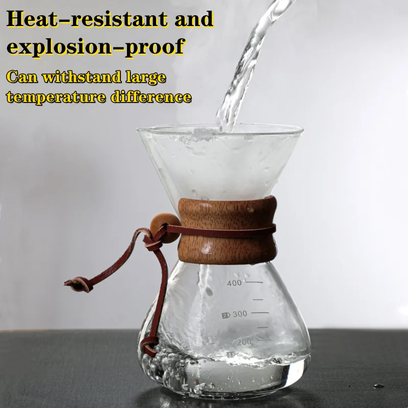 Barista Series Accessories Pour Over Coffee Maker Pot With Stainless Steel Filter Dripping Coffee Reusable Coffee Filter