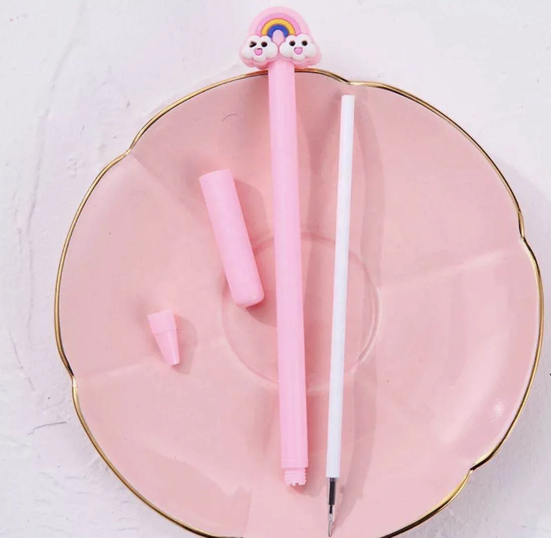 
Sweet gel pens, kavai stationery, office school supplies for children, gifts, rainbow cloud, beautiful colored 